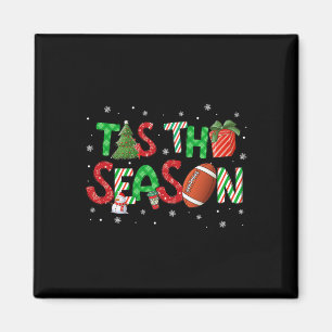 Tis The Season Football Xmas Tree Coffee Merry Chr Magnet