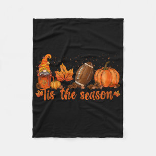 Tis The Season Footll Footll Fall Thanksgiving 2 Fleece Blanket