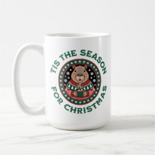 Tis the Season for Christmas – Cute Capybara Coffee Mug