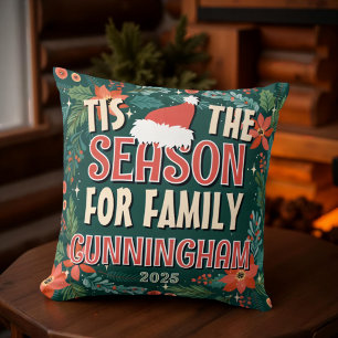 Tis the Season for Family Festive Christmas Cushion