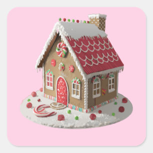 Tis The Season For Gingerbread Reason Square Sticker