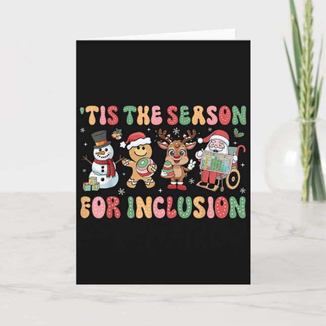 Tis The Season For Inclusion Ot Pt Slp Therast Chr Card (Front)