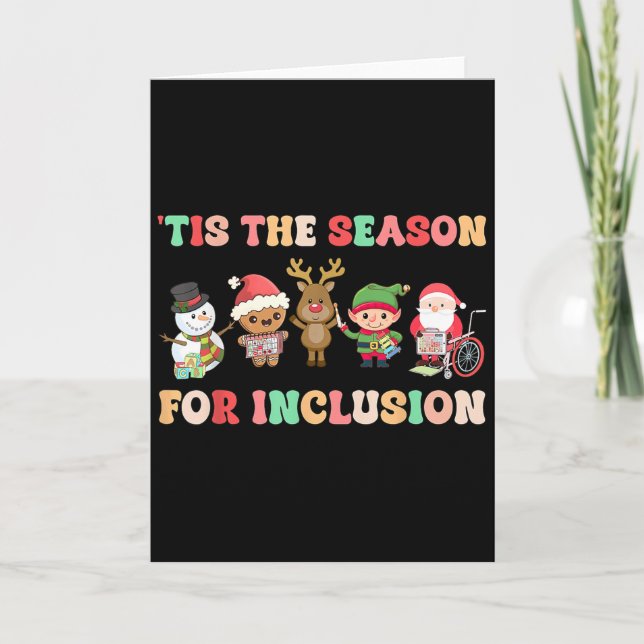Tis The Season For Inclusion Ot Pt Slp Therast Chr Card (Front)