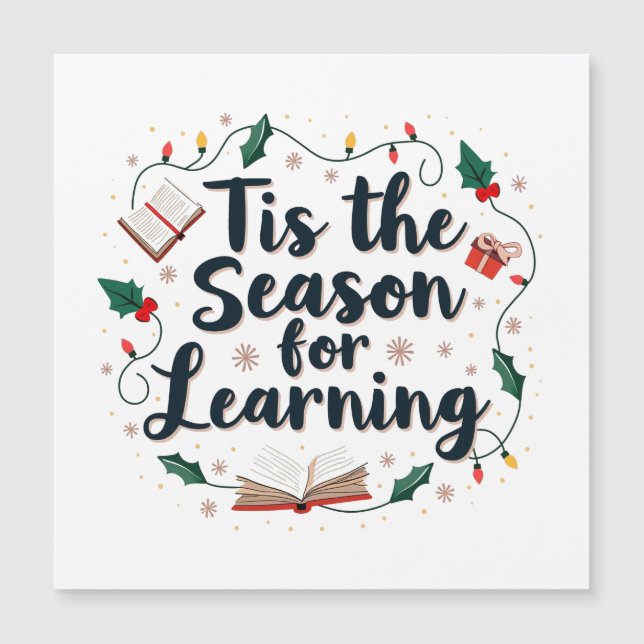 Tis the Season for Learning Christmas Teacher  (Front)
