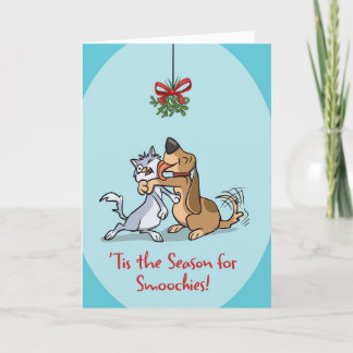 ’Tis The Season For Smoochies (Blank Inside) Card