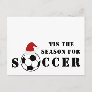 'Tis The Season For Soccer Christmas Postcard