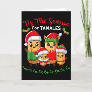 Tis The Season For Tamales Mexican Christmas Santa Card