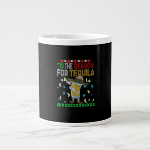 Tis The Season For Tequila Dabbing Large Coffee Mug