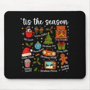 Tis The Season For Women Men Boys Youth Christmas Mouse Mat