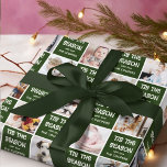 Tis the Season Fun Photo Grid Christmas Gift Wrapping Paper<br><div class="desc">Fun,  custom photo collage Tis the Season gift wrapping paper! Simply upload your photographs using the template provided,  personalise the season greeting and name/s and get wrapping.</div>