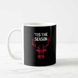 Tis The Season Funny Christmas Buck Deer Men Coffee Mug