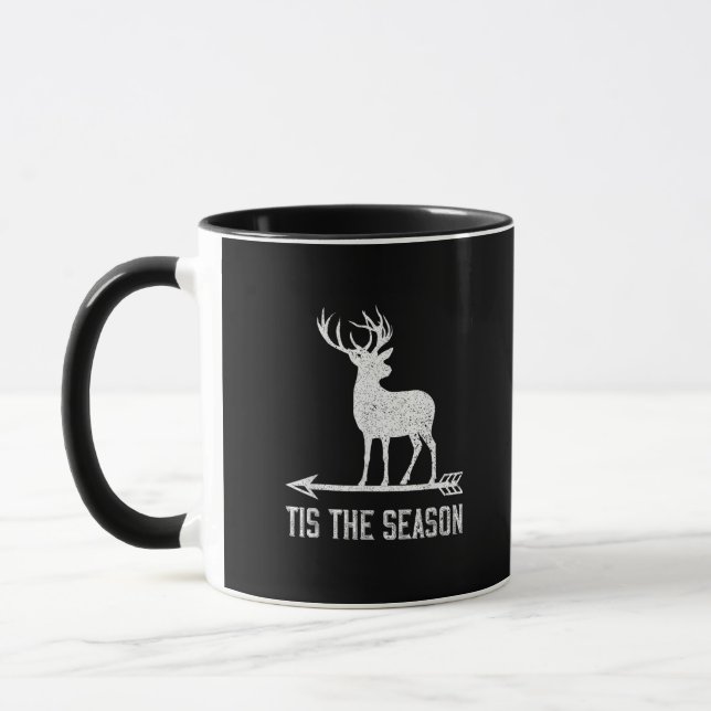 Tis The Season Funny Deer Hunting Mug (Left)