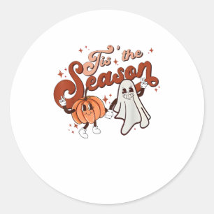 Tis The Season Funny Halloween Costume Classic Round Sticker