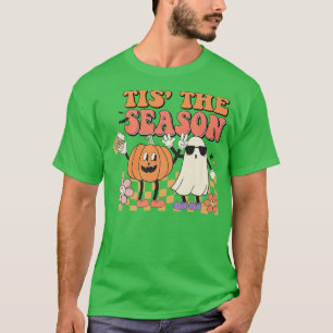 Tis' The Season Funny Retro Boo Pumokin Halloween T-Shirt