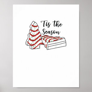 Tis The Season Funny Tree Christmas  Poster