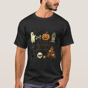 Tis The Season Ghost Halloween Pumpkin Spooky Vibe T-Shirt