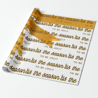 Tis The Season Gold Wrapping Paper