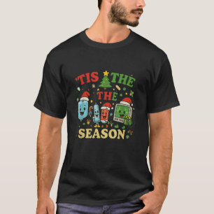 Tis The Season Groovy Christmas ER Nurse Emergency T-Shirt