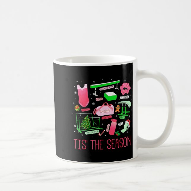 Tis The Season Gymnastics Workout Fitness Exercise Coffee Mug (Right)