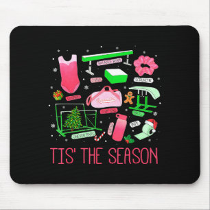 Tis The Season Gymnastics Workout Fitness Exercise Mouse Mat
