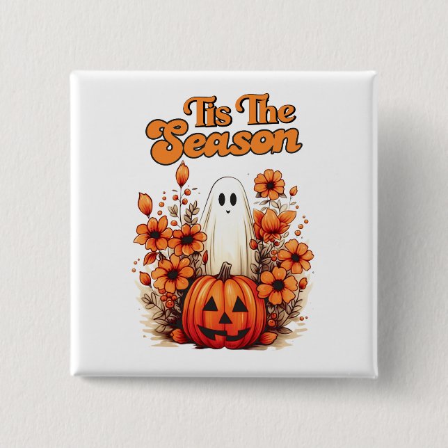 Tis the Season Halloween 15 Cm Square Badge (Front)