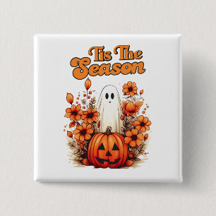 Tis the Season Halloween 15 Cm Square Badge