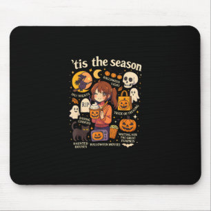Tis The Season Halloween Anime Icons Fall Design Mouse Mat