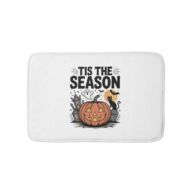 Tis the Season Halloween Bath Mat (Front)