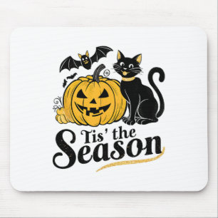 Tis The Season Halloween Bats Pumpkin Fall Funny C Mouse Mat