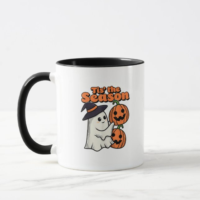Tis The Season Halloween Costume Witch Hat Mug (Left)