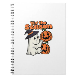 Tis The Season Halloween Costume Witch Hat Notebook