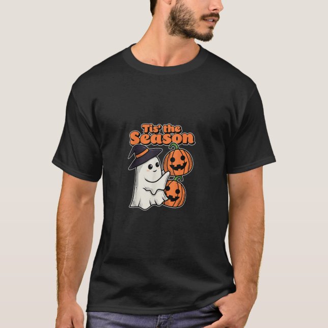 Tis The Season Halloween Costume Witch Hat T-Shirt (Front)