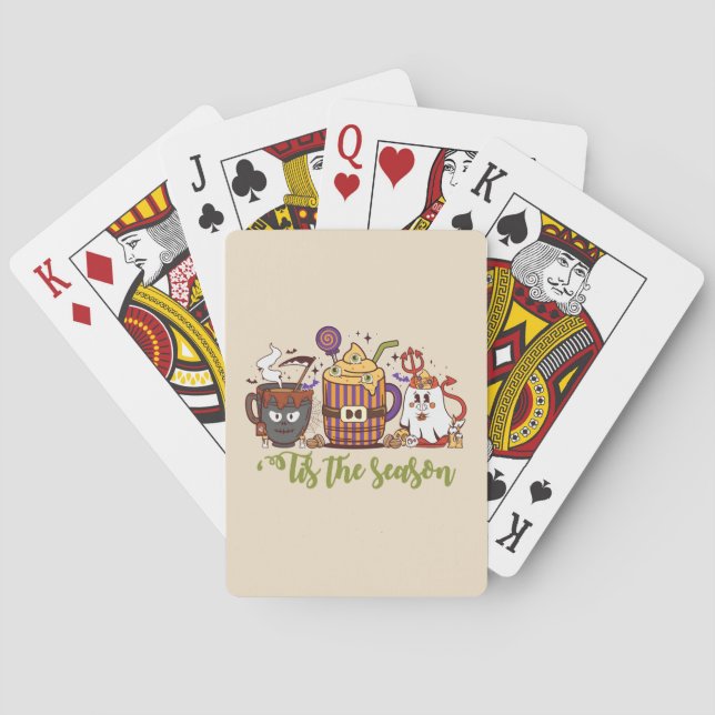 ‘Tis the Season Halloween Cup Trio Playing Cards (Back)
