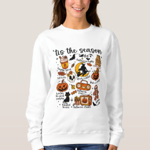 Tis the Season Halloween Doodles – Cute Spooky Sweatshirt
