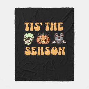 Tis The Season Halloween Fleece Blanket