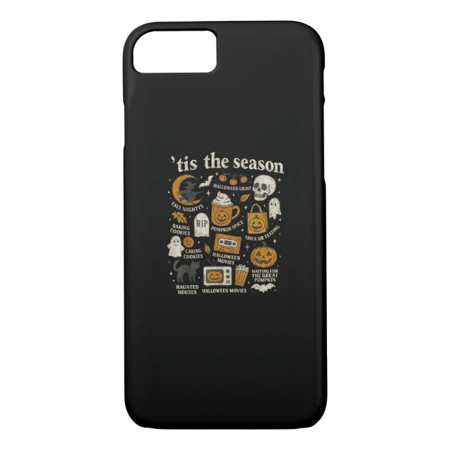 Tis The Season Halloween Icons Fall Design Case-Mate iPhone Case (Back)