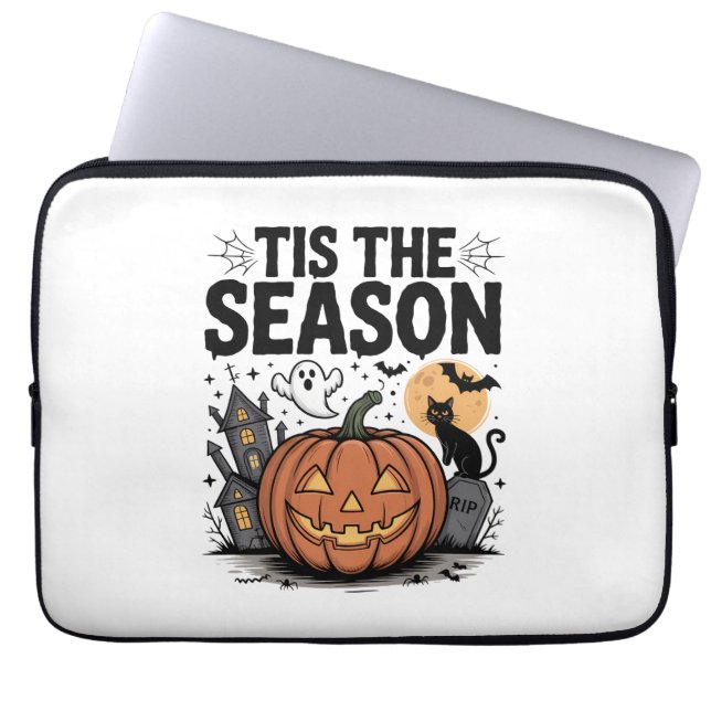 Tis the Season Halloween Laptop Sleeve (Front)