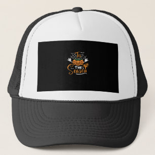 Tis The Season Halloween Pumpkin Costume Trucker Hat