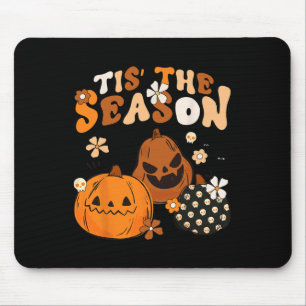 Tis The Season Halloween Pumpkin Season Spooky Ret Mouse Mat