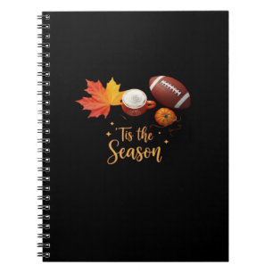 Tis The Season Halloween Retro Design Notebook