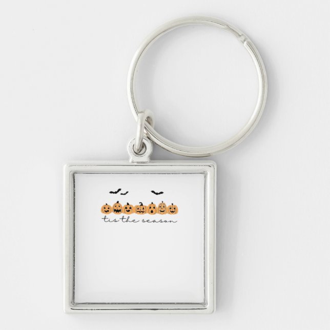 Tis The Season Halloween Spooky Season Halloween D Key Ring (Front)