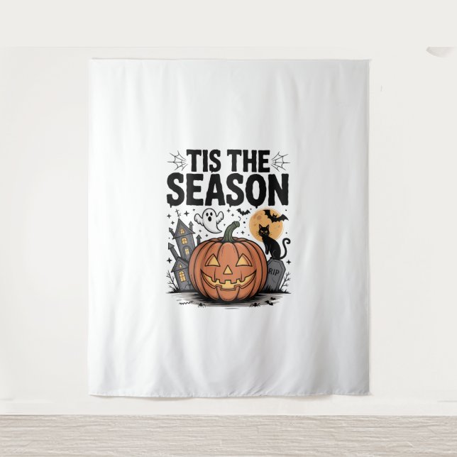 Tis the Season Halloween Tapestry (Front)