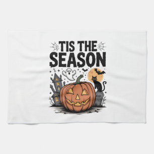 Tis the Season Halloween Tea Towel