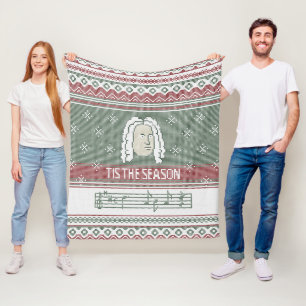 Tis the season Handel Messiah faux knit Fleece Blanket