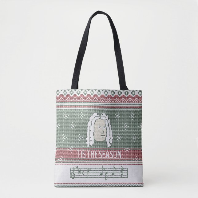 Tis the season Handel Messiah faux sweater knit Tote Bag (Front)