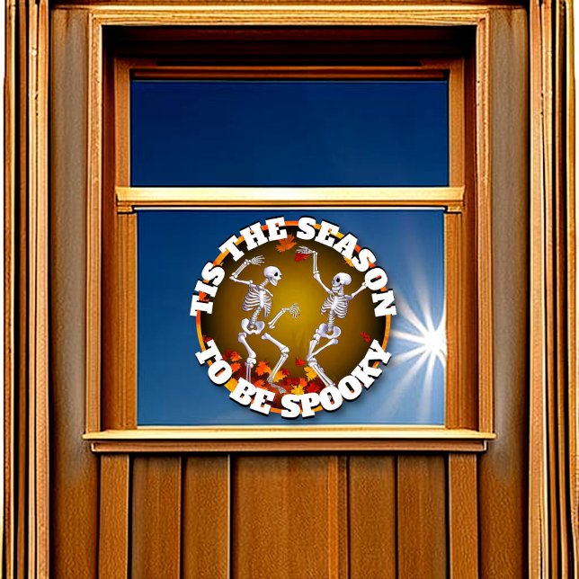 Tis the Season Happy Skeletons Window Cling (Creator Uploaded)