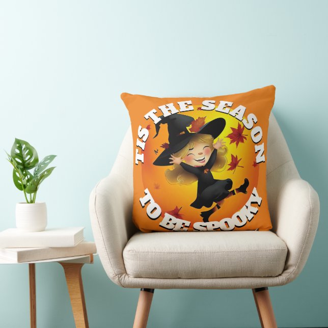 Tis the Season Happy  Witch Cushion (Chair)