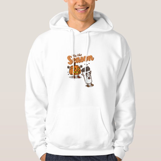 Tis The Season Hate Pumpkin Spice Latte Halloween  Hoodie (Front)
