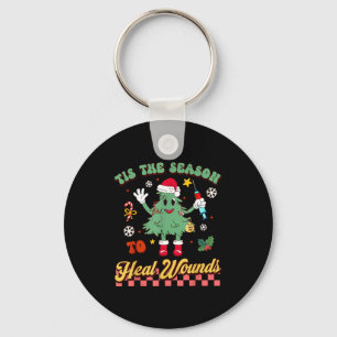 Tis The Season Heal Wound Care Nurse Christmas Ost Key Ring