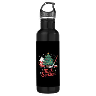 Tis The Season Hockey Coffee Tree Hockey Christmas 710 Ml Water Bottle